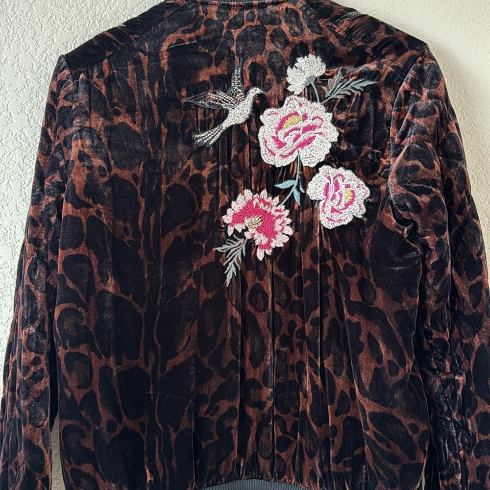 Johnny Was Junia velvet Quilted Bomber Jacket Size XS - Picture 7 of 13